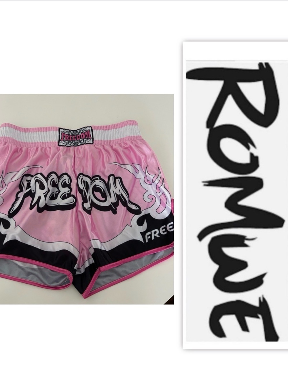Romwe "FREEDOM" Thai Kickboxing Shorts